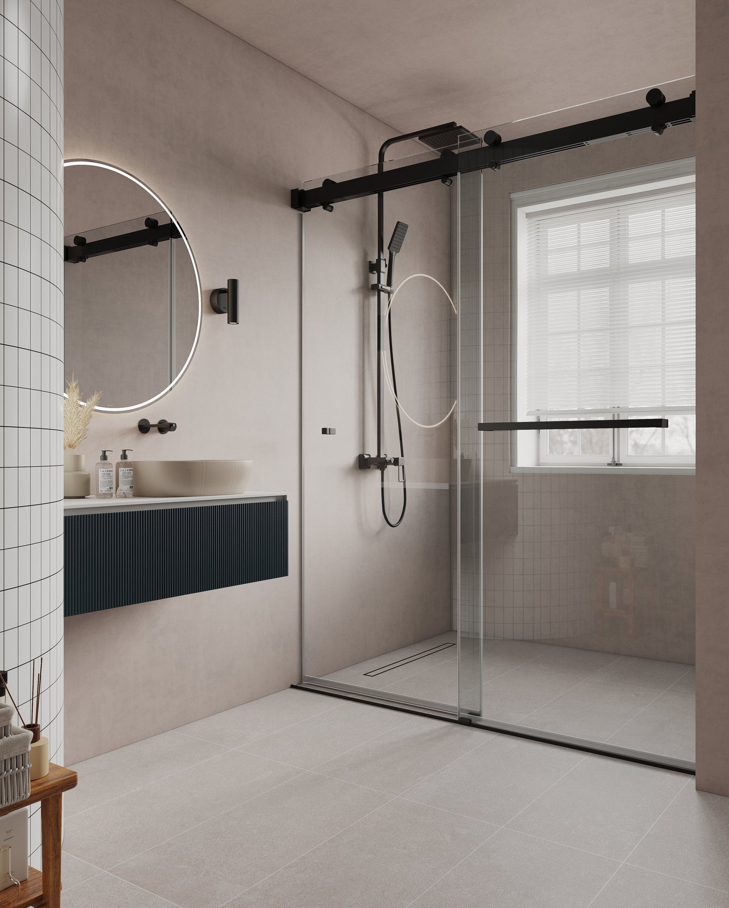 VS Series Soft Closing Frameless Bypass Silding Shower Doors