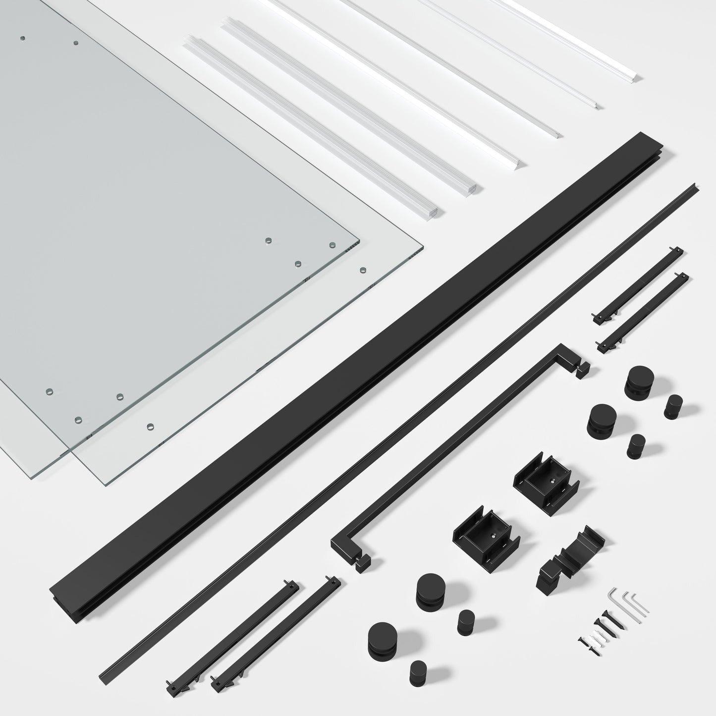 VS Series Soft Closing Frameless Bypass Silding Shower Doors