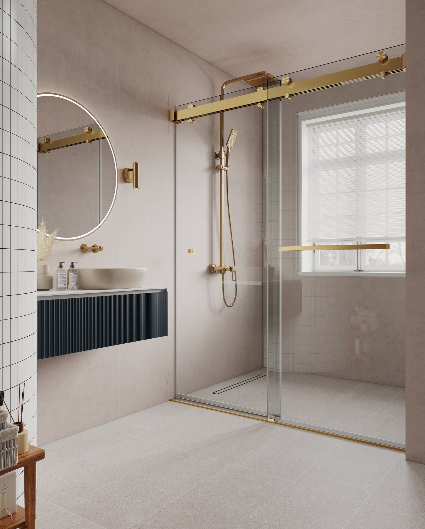 VS Series Soft Closing Frameless Bypass Silding Shower Doors