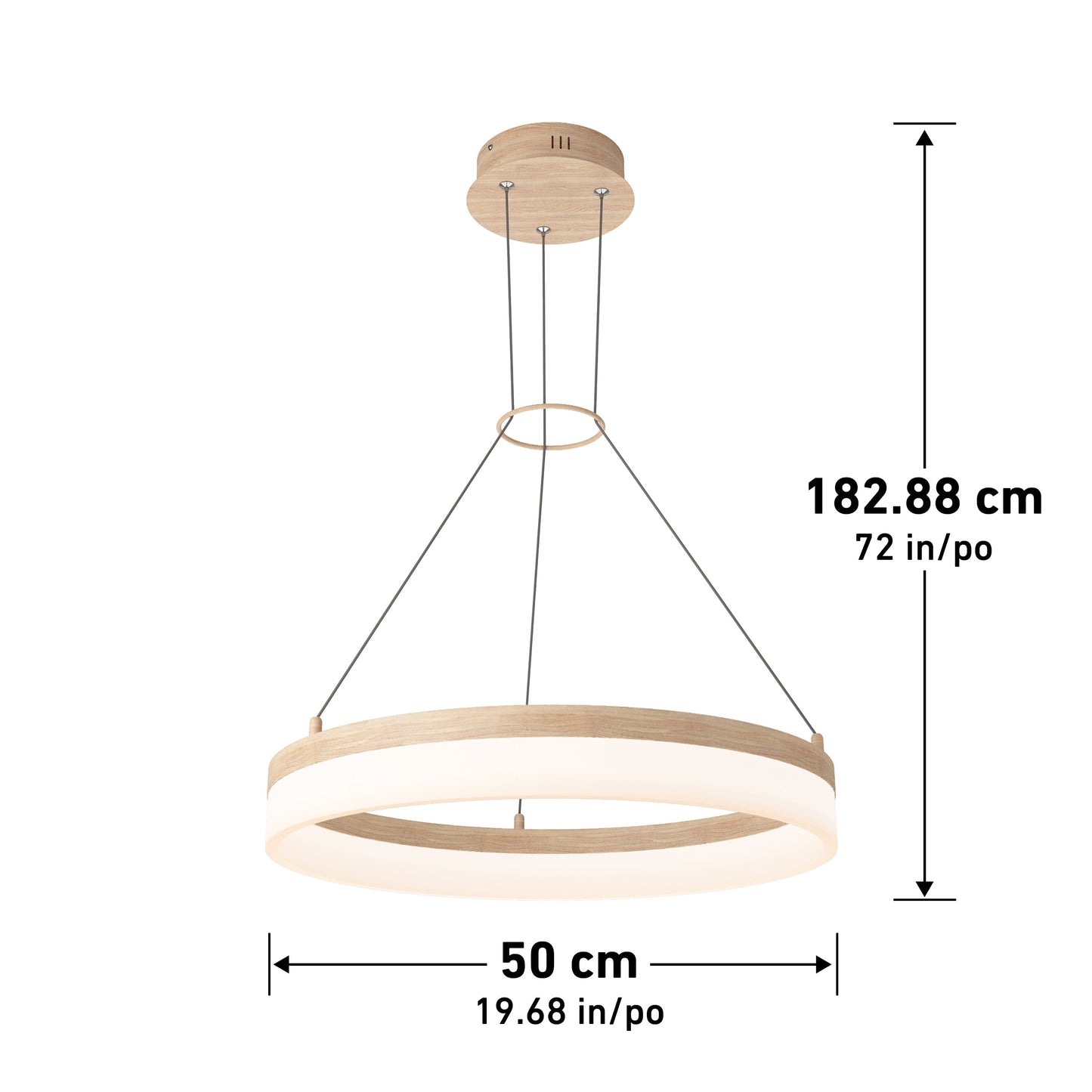 Optical LED pendant light 3 CCT