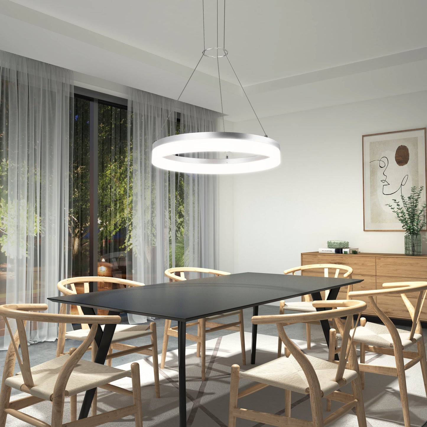 Optical LED pendant light 3 CCT