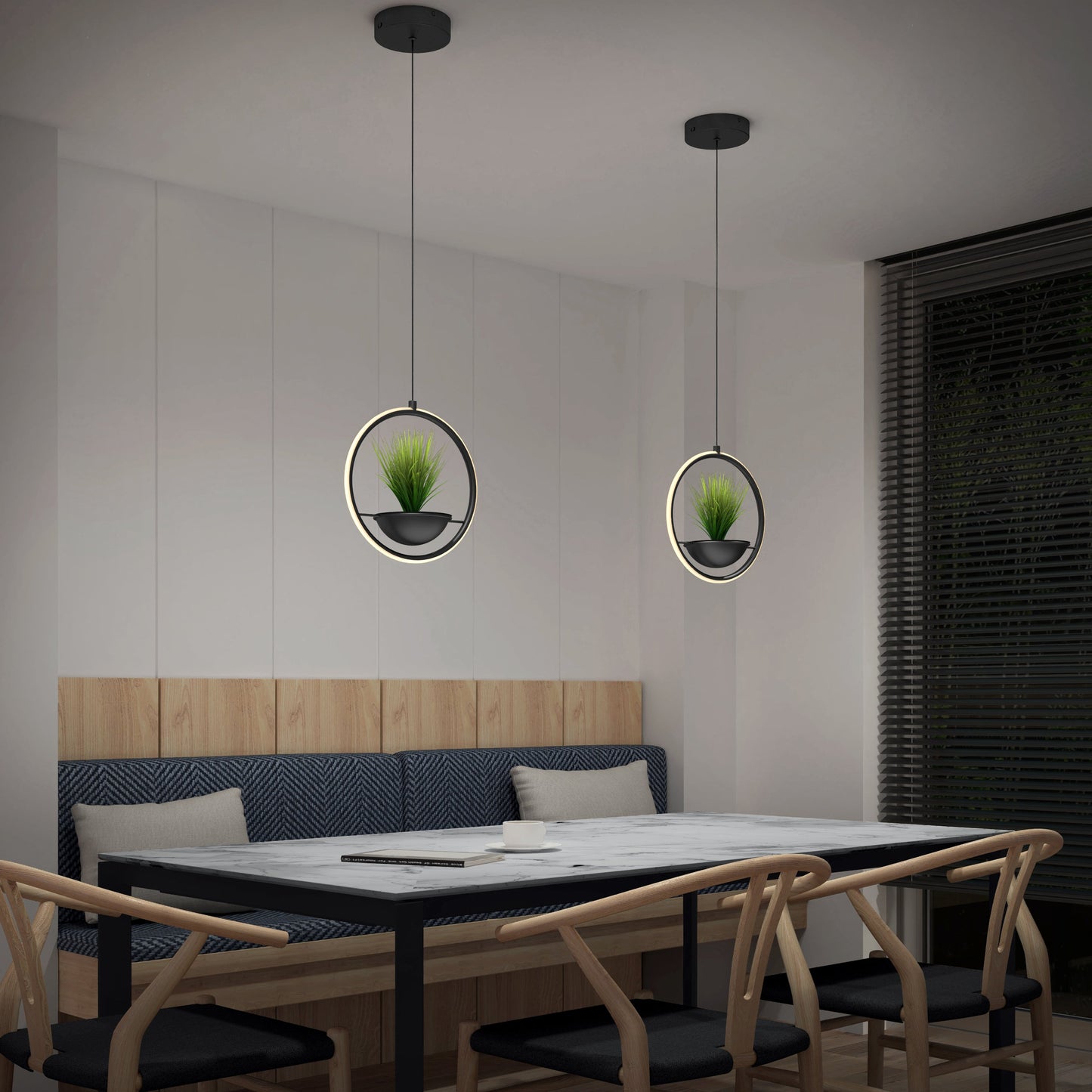 Colin LED modern planter pendant light 5 CCT
