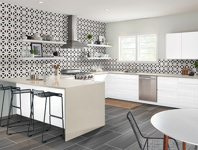 Aruca White Quartz Countertop (p/sqft)