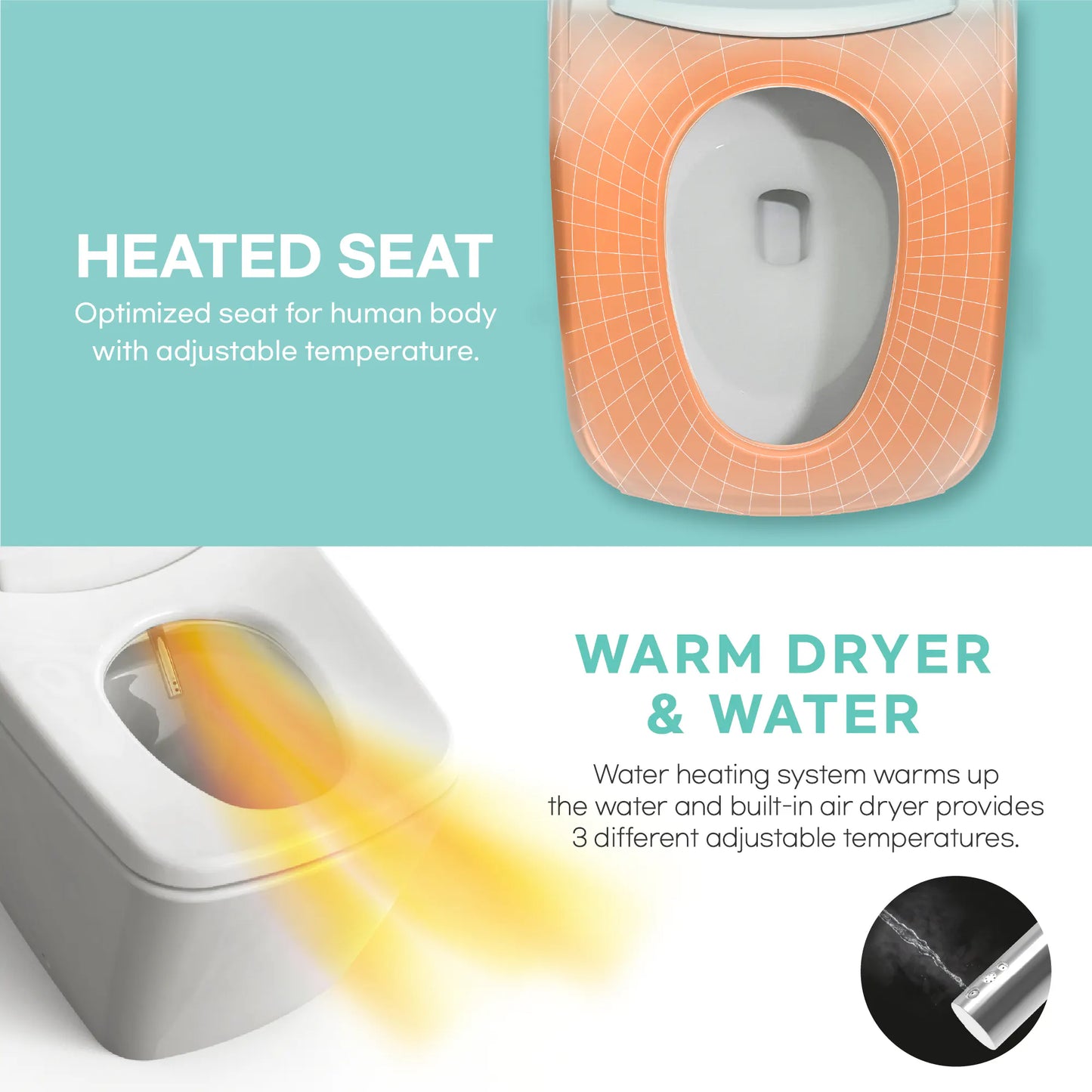 Smart Bidet Toilet with Auto Flushing TCB-9100GA