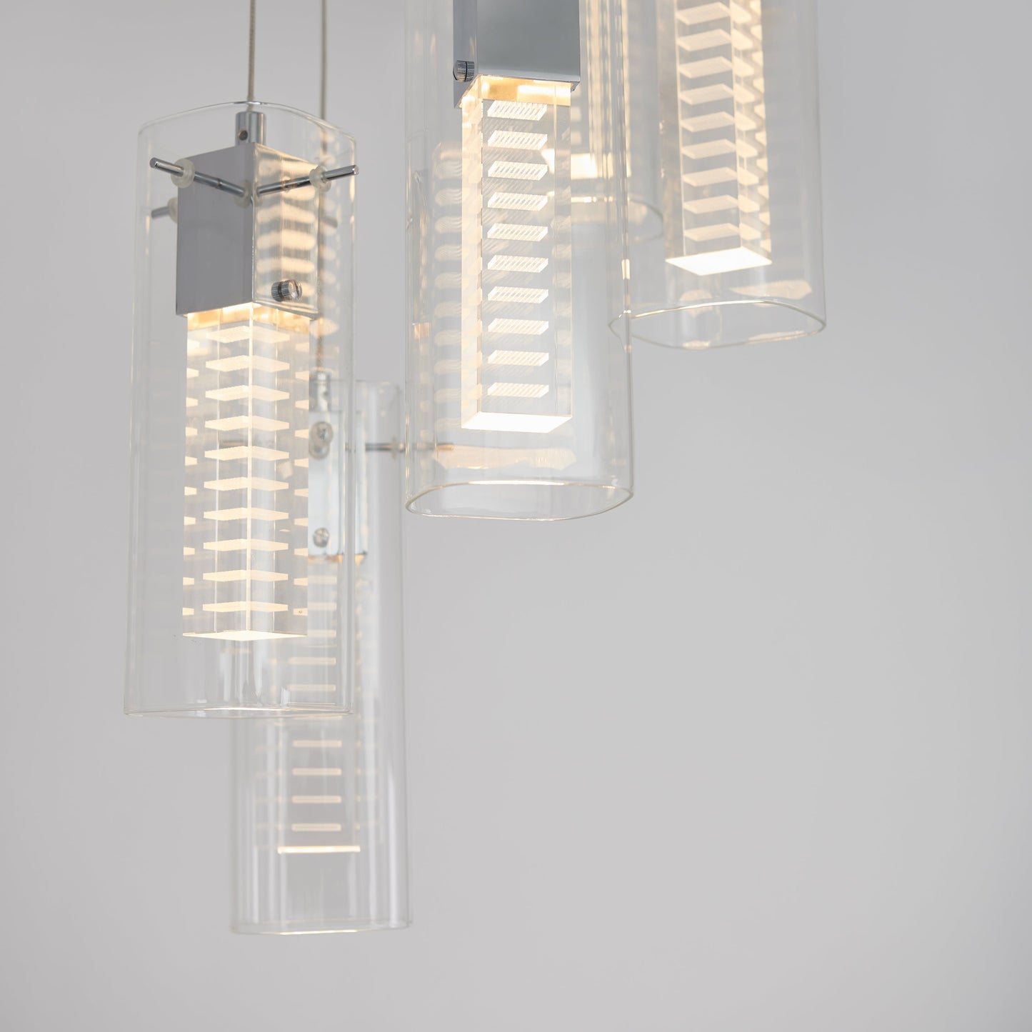 Hologram 5-light LED pendant