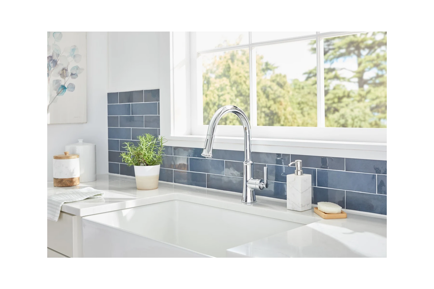 Northerly 1.75 GPM Single Hole Pull Down Kitchen Faucet