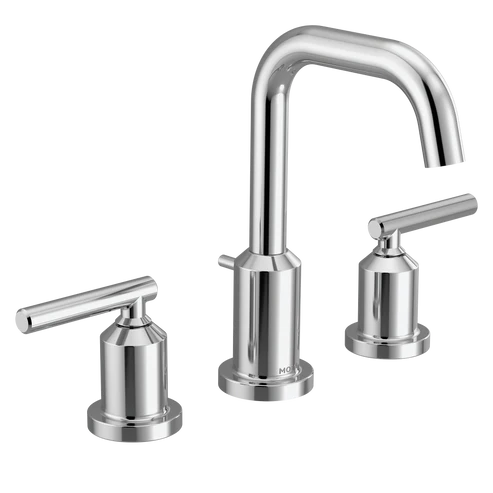 Gibson Chrome two-handle high arc bathroom faucet
