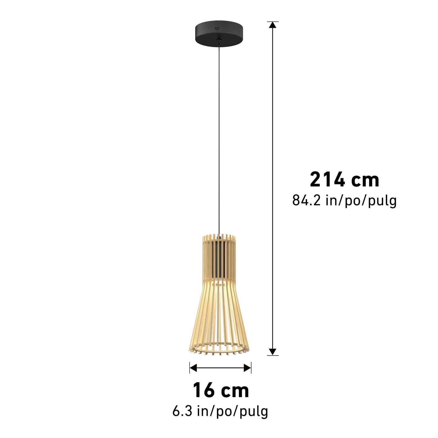 Kiyo modern LED pendant 3 CCT