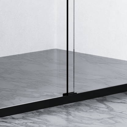 Semi-frameless Bypass Sliding Shower Doors