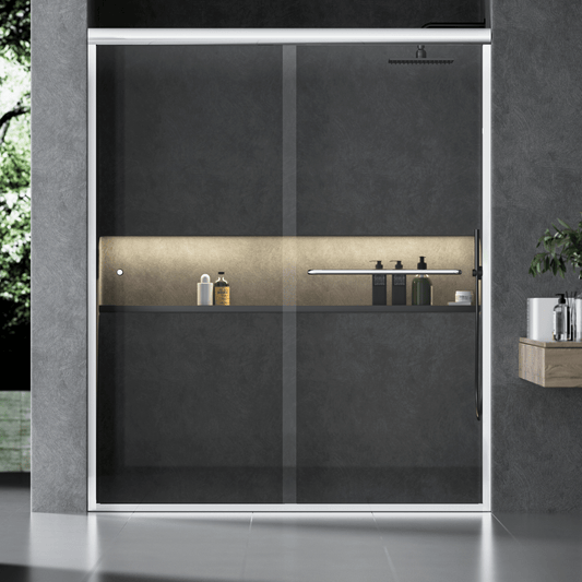 Semi-frameless Bypass Sliding Shower Doors