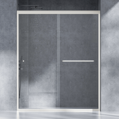 Semi-frameless Bypass Sliding Shower Doors