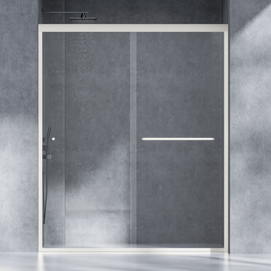 Semi-frameless Bypass Sliding Shower Doors