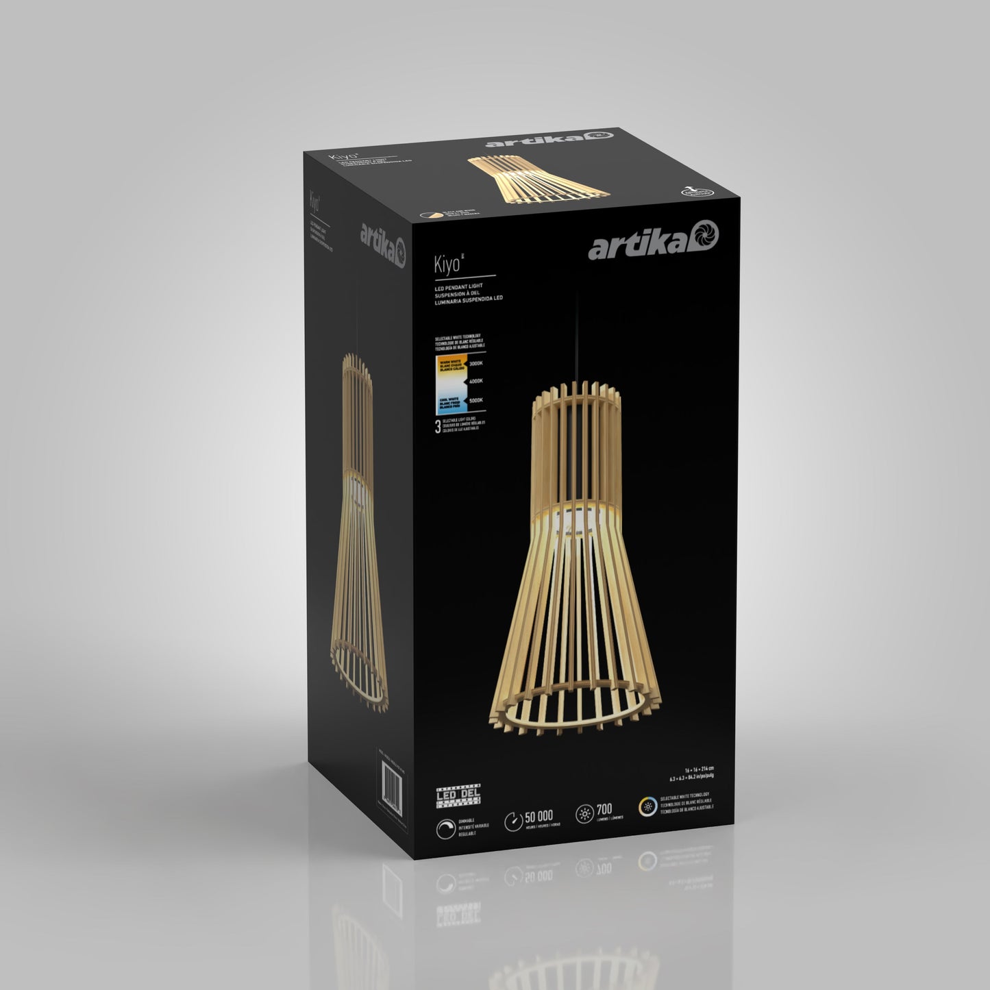 Kiyo modern LED pendant 3 CCT