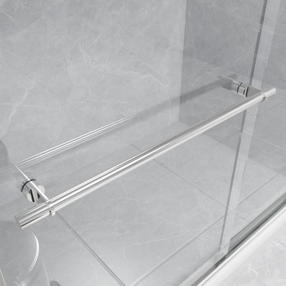 Semi-frameless Bypass Sliding Shower Doors