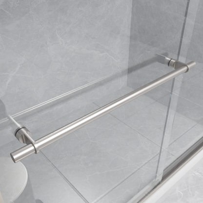 Semi-frameless Bypass Sliding Shower Doors