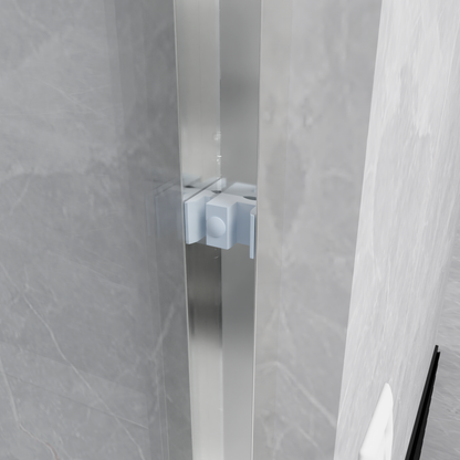 Semi-frameless Bypass Sliding Shower Doors