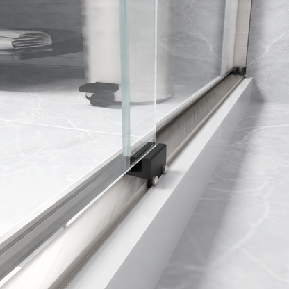 Semi-frameless Bypass Sliding Shower Doors