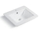 AS217 21.25” x 18.5” x 7.25”  Topmount Lavatory Porcelain Sink