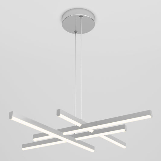 Grid modern LED pendant light 5 CCT
