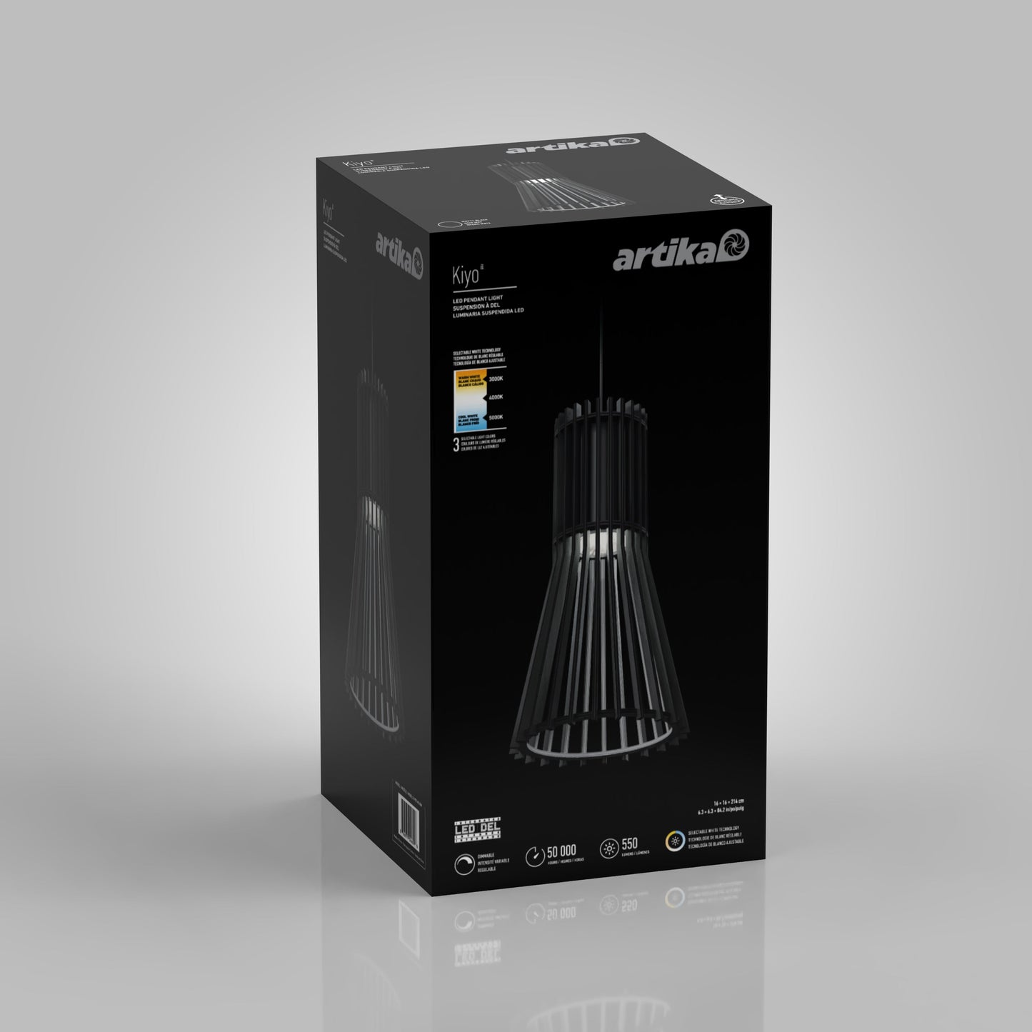 Kiyo modern LED pendant 3 CCT