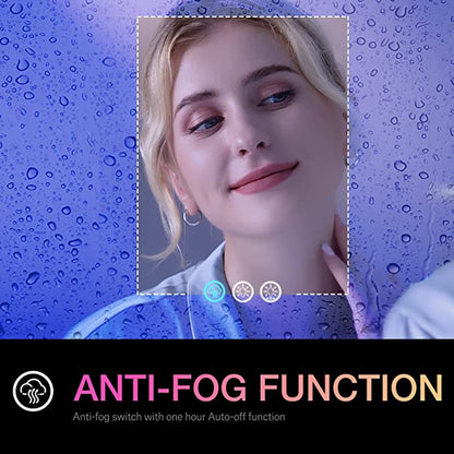 W24 x H32" Square Backlit Mirror Shatterproof Dimmable Anti-Fog,Silver L001AC8060RGB