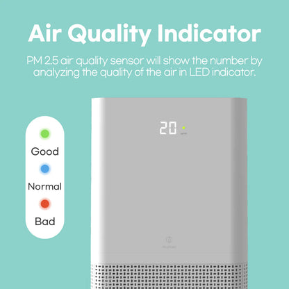 Air Purifier With Cypress Wood (White)
