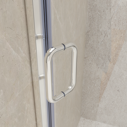 Semi-frameless Round Corner Sliding Shower Enclosures