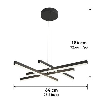 Grid LED pendant light