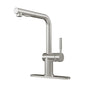 360 degrees Single-Handle Kitchen Faucet with Pull-Out Sprayer