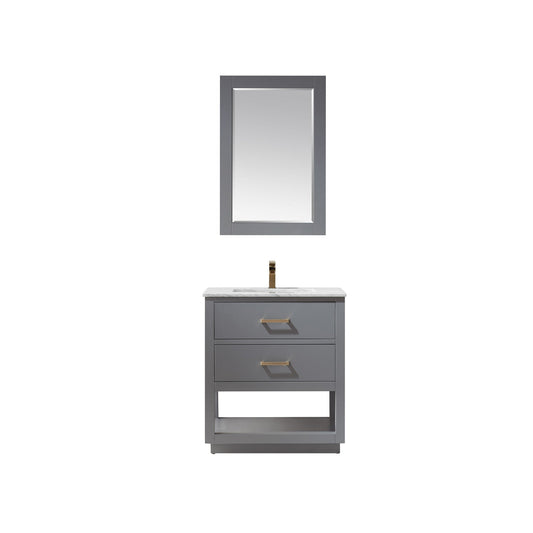 Remi 30" Single Bathroom Vanity Set with Marble Countertop