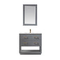 Remi 36" Single Bathroom Vanity Set in Marble Countertop