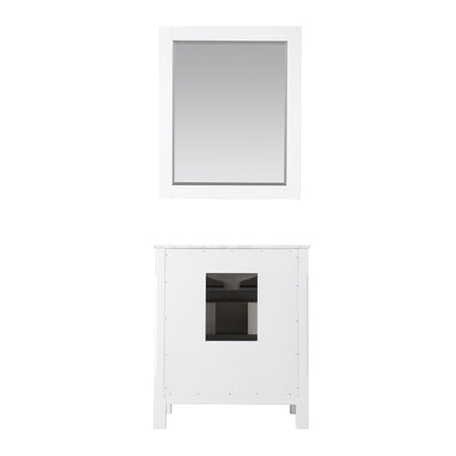 Maribella 30" Single Bathroom Vanity Set with Carrara White Marble Countertop