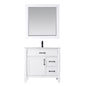 Maribella 36" Single Bathroom Vanity Set with Carrara White Marble Countertop