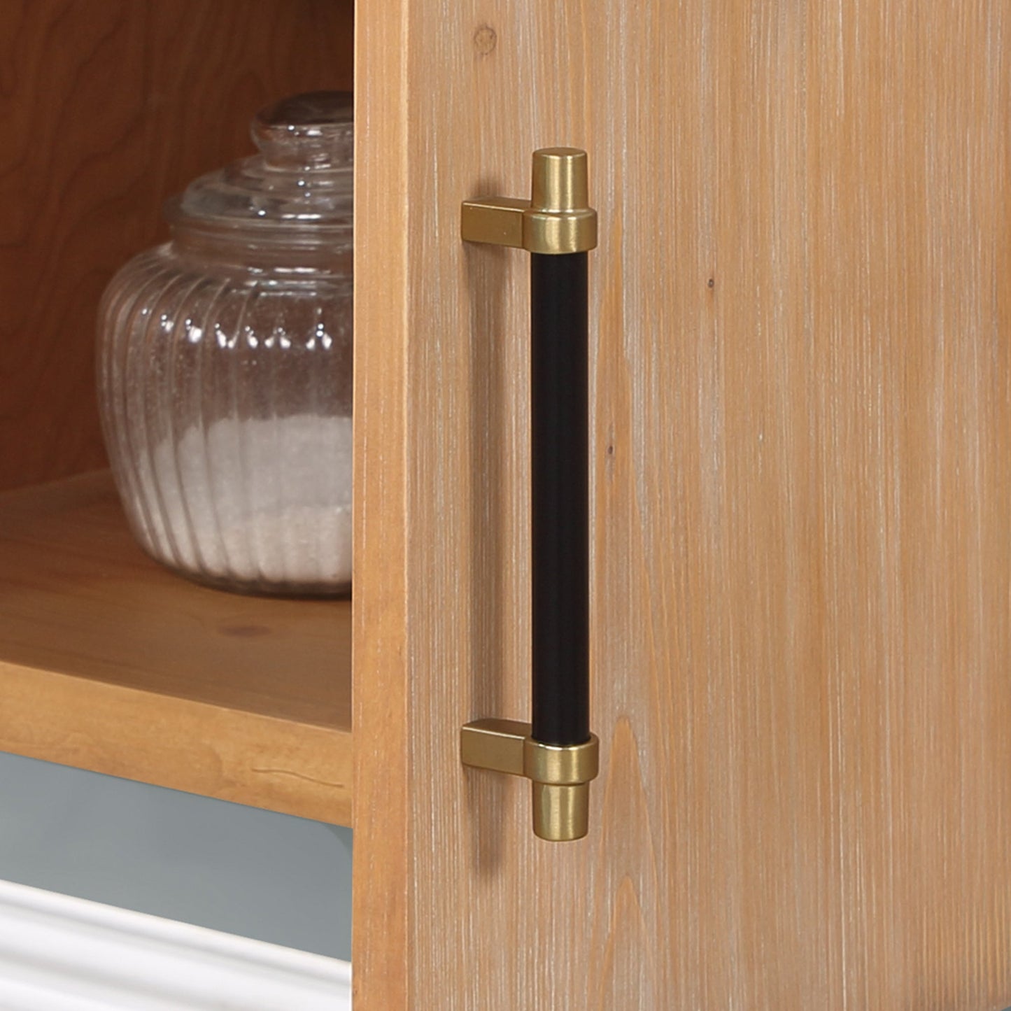 Corchia Wall-mounted Single Bathroom Vanity with White Composite Stone Countertop