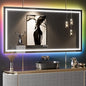 W60 x H28" Square Bathroom mirrors for vanity Silver