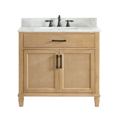 560036-WF-CWQ-NM Solana 36 Inch Single Sink Bathroom Vanity