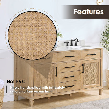 560060-WF-CWQ-NM Solana 60 Inch Double Sink Bathroom Vanity