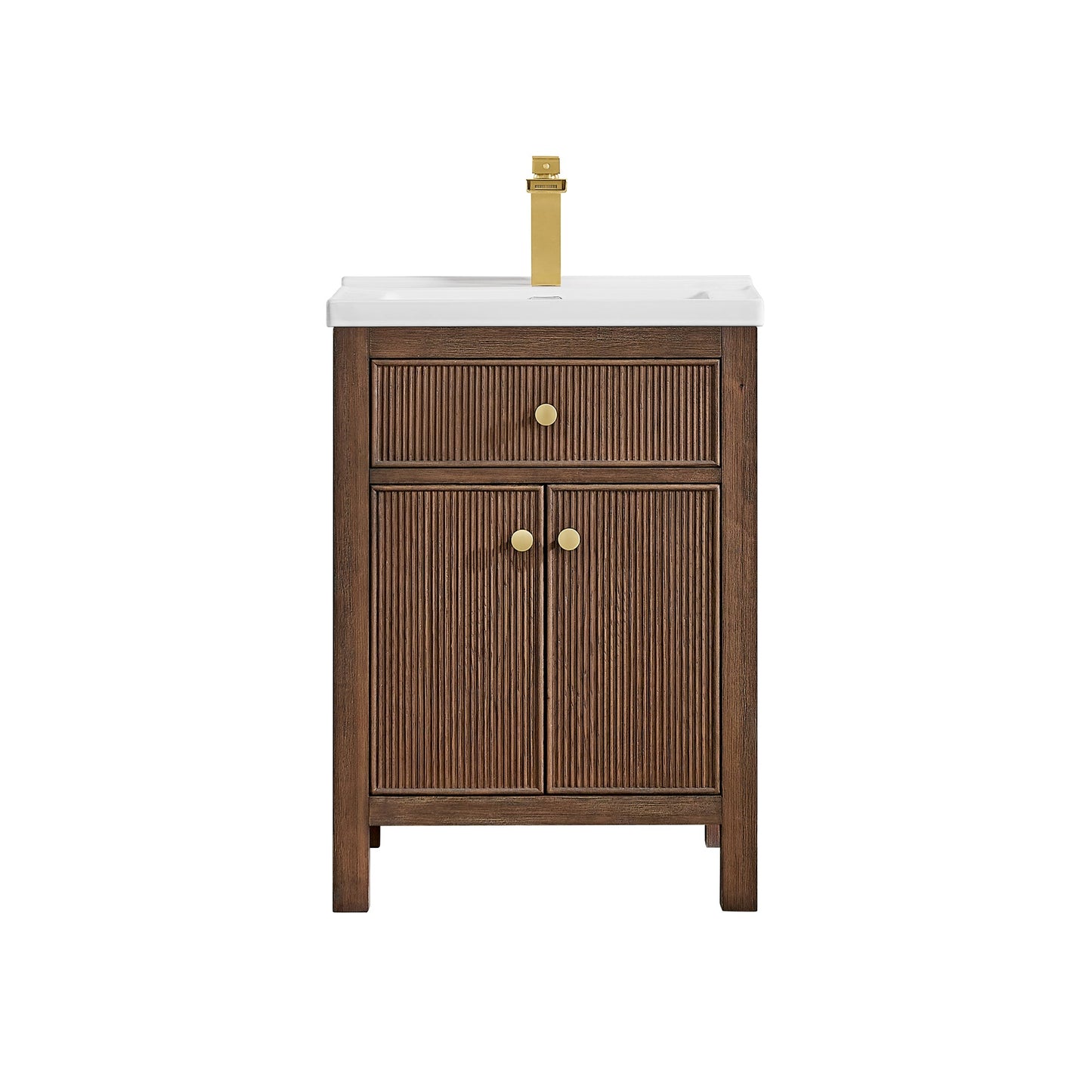 Cerrito 24" Single Bathroom Vanity with White Ceramic Integrated Sink