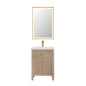 Cerrito 24" Single Bathroom Vanity with White Ceramic Integrated Sink