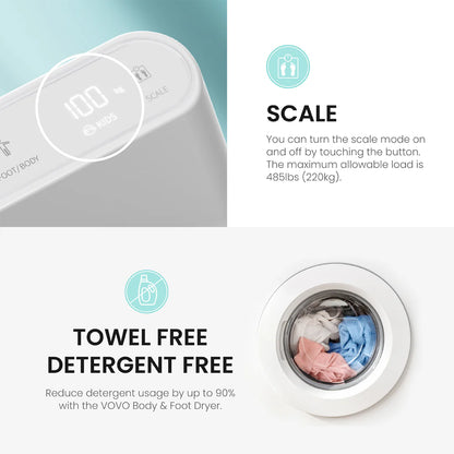 Foot & Body Dryer - White
