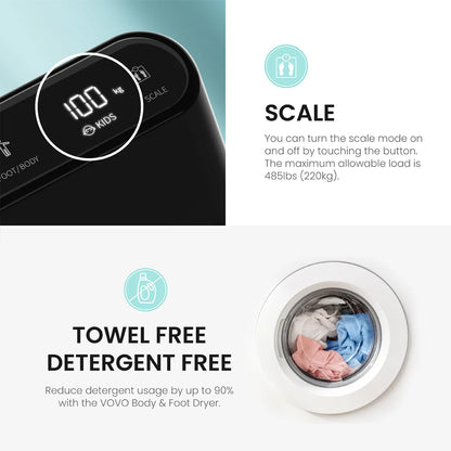 Foot & Body Dryer - Black