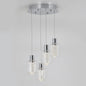 Champagne Globe 4-light LED pendant
