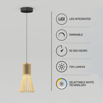 Kiyo modern LED pendant 3 CCT