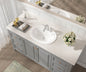 AS2104 20″ x 17″ x 7″ Topmount Lavatory Porcelain Sink (4″ Centerset)
