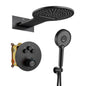 22" Wall Mounted Thermostatic Rainfall Shower System with Waterfall Showerhead