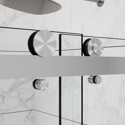 CS Series Semi Frameless Bypass Sliding Shower Doors