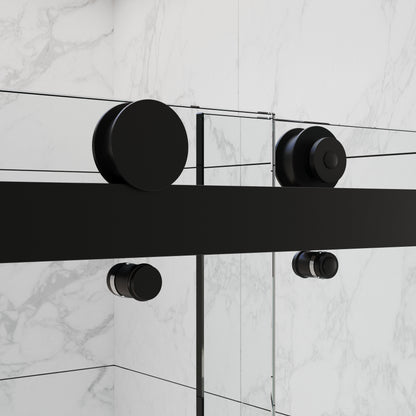 CS Series Semi Frameless Bypass Sliding Shower Doors