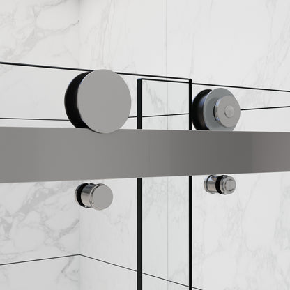 CS Series Semi Frameless Bypass Sliding Shower Doors