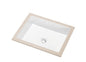 Under Counter 20-1/8 x 15-3/4 Inch Rectangle Ceramic Basin with 3 Overflow