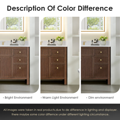 Cerrito 24" Single Bathroom Vanity with White Ceramic Integrated Sink